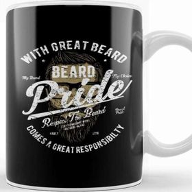 Baskı Dükkanı Fun Cool Vintage Beard Pride Inspirational Kupa Bardak