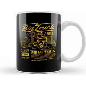 Baskı Dükkanı Fun Cool Vintage Big Truck Kupa Bardak
