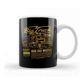 Baskı Dükkanı Fun Cool Vintage Big Truck Kupa Bardak