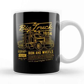 Baskı Dükkanı Fun Cool Vintage Big Truck Kupa Bardak