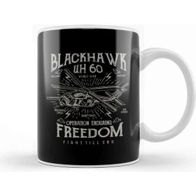 Baskı Dükkanı Fun Cool Vintage Blackhawk Freedom Kupa Bardak