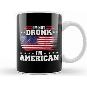 Baskı Dükkanı Funny 4th Of July I'm Not Drunk I'm American Kupa