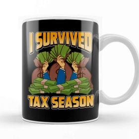 Baskı Dükkanı Funny Accounting I Survived Tax Season Accountant Kupa Bardak