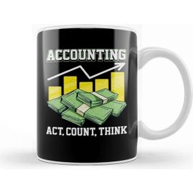 Baskı Dükkanı Funny Accountingt Act Count Think Cpa Accountant Kupa Bardak