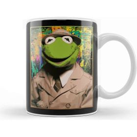 Baskı Dükkanı Funny Art Yer A Wizard Kermit Gift Kupa Bardak
