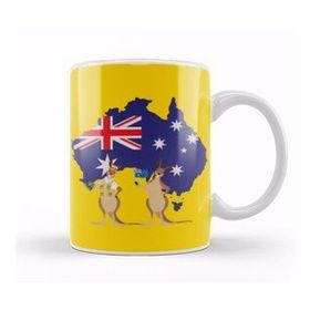 Baskı Dükkanı Funny Australia Kupa Bardak