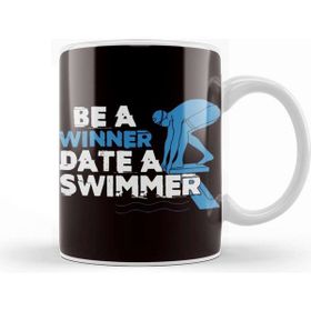 Baskı Dükkanı Funny Be Winner Date Swimmer Swimming Pool Athlete Coach Kupa Bardak