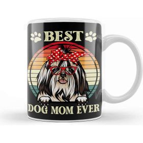 Baskı Dükkanı Funny Best Shih Tzu Dog Mom For Dog Lover Gift 01 Kupa