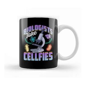 Baskı Dükkanı Funny Biologists Take Cellfies Biology Scientist Kupa