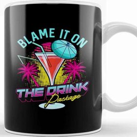 Baskı Dükkanı Funny Blame It On The Drink Package Cruise Pun Kupa