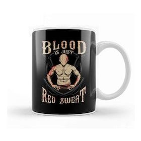 Baskı Dükkanı Funny Blood Is Just Red Sweat Mma Martial Arts Pun Kupa