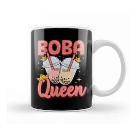 Baskı Dükkanı Funny Boba Queen Kawaii Bubble Tea Boba Anime Kupa