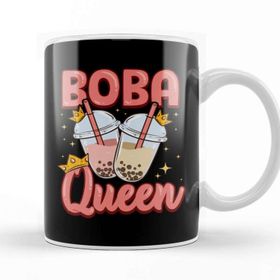 Baskı Dükkanı Funny Boba Queen Kawaii Bubble Tea Boba Anime Kupa