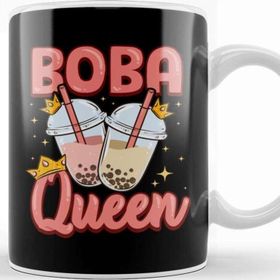 Baskı Dükkanı Funny Boba Queen Kawaii Bubble Tea Boba Anime Kupa