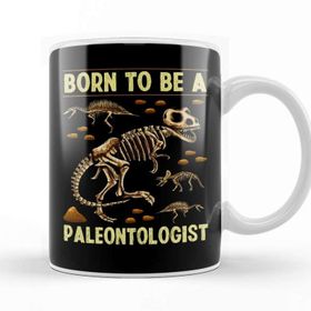 Baskı Dükkanı Funny Born To Be A Paleontologist Dinosaur Hunter Kupa