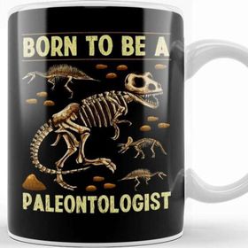 Baskı Dükkanı Funny Born To Be A Paleontologist Dinosaur Hunter Kupa