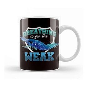 Baskı Dükkanı Funny Breathing For Weak Swimmer Diver Swimming Swim Athlete Kupa