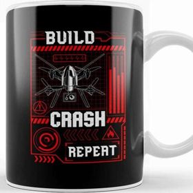 Baskı Dükkanı Funny Build Crash Repeat Drone Pilot Droning Kupa