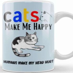 Baskı Dükkanı Funny Cat Lover Funny Cat Lover Gifts For Men Kids Kupa Bardak