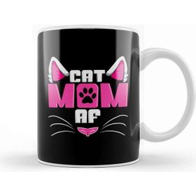 Baskı Dükkanı Funny Cat Mom Af Crazy Cat Lady Meme Kupa Bardak
