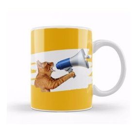 Baskı Dükkanı Funny Cat Moon Lover Lady Gifts Kupa Bardak