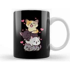 Baskı Dükkanı Funny Cat Mountain Meowtain Kitty Pun Kupa Bardak