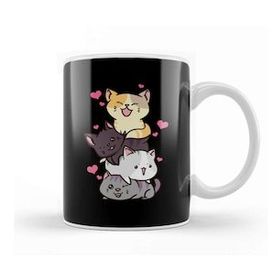 Baskı Dükkanı Funny Cat Mountain Meowtain Kitty Pun Kupa Bardak