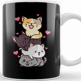 Baskı Dükkanı Funny Cat Mountain Meowtain Kitty Pun Kupa Bardak