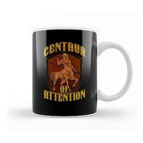 Baskı Dükkanı Funny Centaur Of Attention Pun Greek Myth Fantasy Kupa Bardak