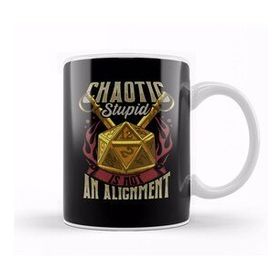 Baskı Dükkanı Funny Chaotic Stupid Is Not An Alignment Rpg Pun Kupa Bardak