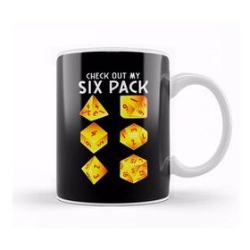 Baskı Dükkanı Funny Check Out My Six Pack Dice Pun Kupa Bardak