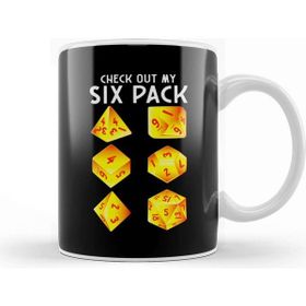 Baskı Dükkanı Funny Check Out My Six Pack Dice Pun Kupa Bardak