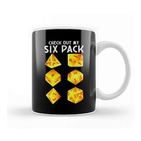 Baskı Dükkanı Funny Check Out My Six Pack Dice Pun Kupa Bardak