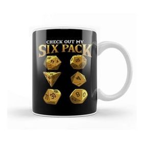 Baskı Dükkanı Funny Check Out My Six Pack Dice Pun Kupa Bardak