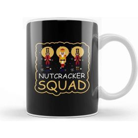 Baskı Dükkanı Funny Christmas Nutcracker Squad Party Shopping Tee Kupa Bardak