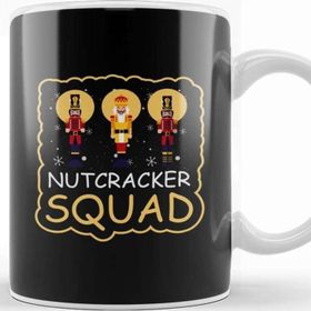 Baskı Dükkanı Funny Christmas Nutcracker Squad Party Shopping Tee Kupa Bardak