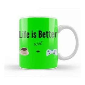 Baskı Dükkanı Funny Coffee And Gımıng Cat Drinks Lover Gift Quote Kupa Bardak