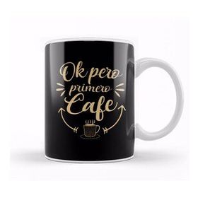 Baskı Dükkanı Funny Coffee Spanish Lover Gift Tee Ok Pero Primero Cafe Kupa Bardak