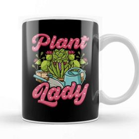 Baskı Dükkanı Funny Crazy Plant Lady Planting &amp; Gardening Pun Kupa Bardak