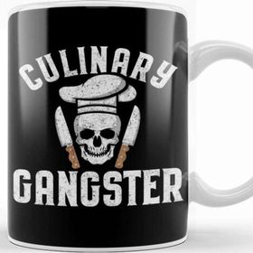 Baskı Dükkanı Funny Culinary Gangster The Best Cook Cute Skull Kupa