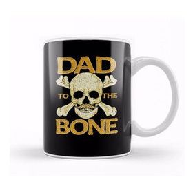 Baskı Dükkanı Funny Dad To The Bone Pun Father's Bad To The Bone Kupa Bardak