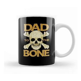 Baskı Dükkanı Funny Dad To The Bone Pun Father's Bad To The Bone Kupa Bardak