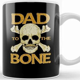 Baskı Dükkanı Funny Dad To The Bone Pun Father's Bad To The Bone Kupa Bardak
