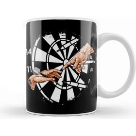 Baskı Dükkanı Funny Darts Player Art Artist Dartboard Bullseye Target Kupa Bardak