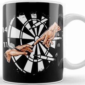 Baskı Dükkanı Funny Darts Player Art Artist Dartboard Bullseye Target Kupa Bardak