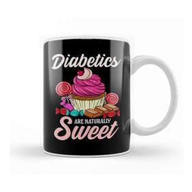 Baskı Dükkanı Funny Diabetics Are Naturally Sweet Diabetes Pun Kupa Bardak
