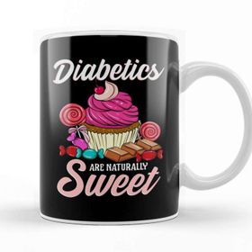 Baskı Dükkanı Funny Diabetics Are Naturally Sweet Diabetes Pun Kupa Bardak