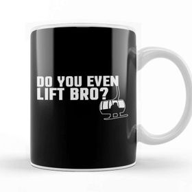 Baskı Dükkanı Funny Do You Even Lift Bro Ski Snowboard Ski Lift Kupa Bardak