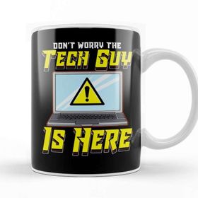 Baskı Dükkanı Funny Don T Worry The Tech Guy Is Here It Support Kupa Bardak