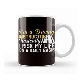 Baskı Dükkanı Funny Driving Instructor Teacher School Novice Driver Car Kupa